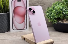 iPhone15 Plus Pink 128GB 2 ÉV Garanciával