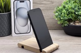 iPhone 15 Black 128GB 2 ÉV Garanciával 90%