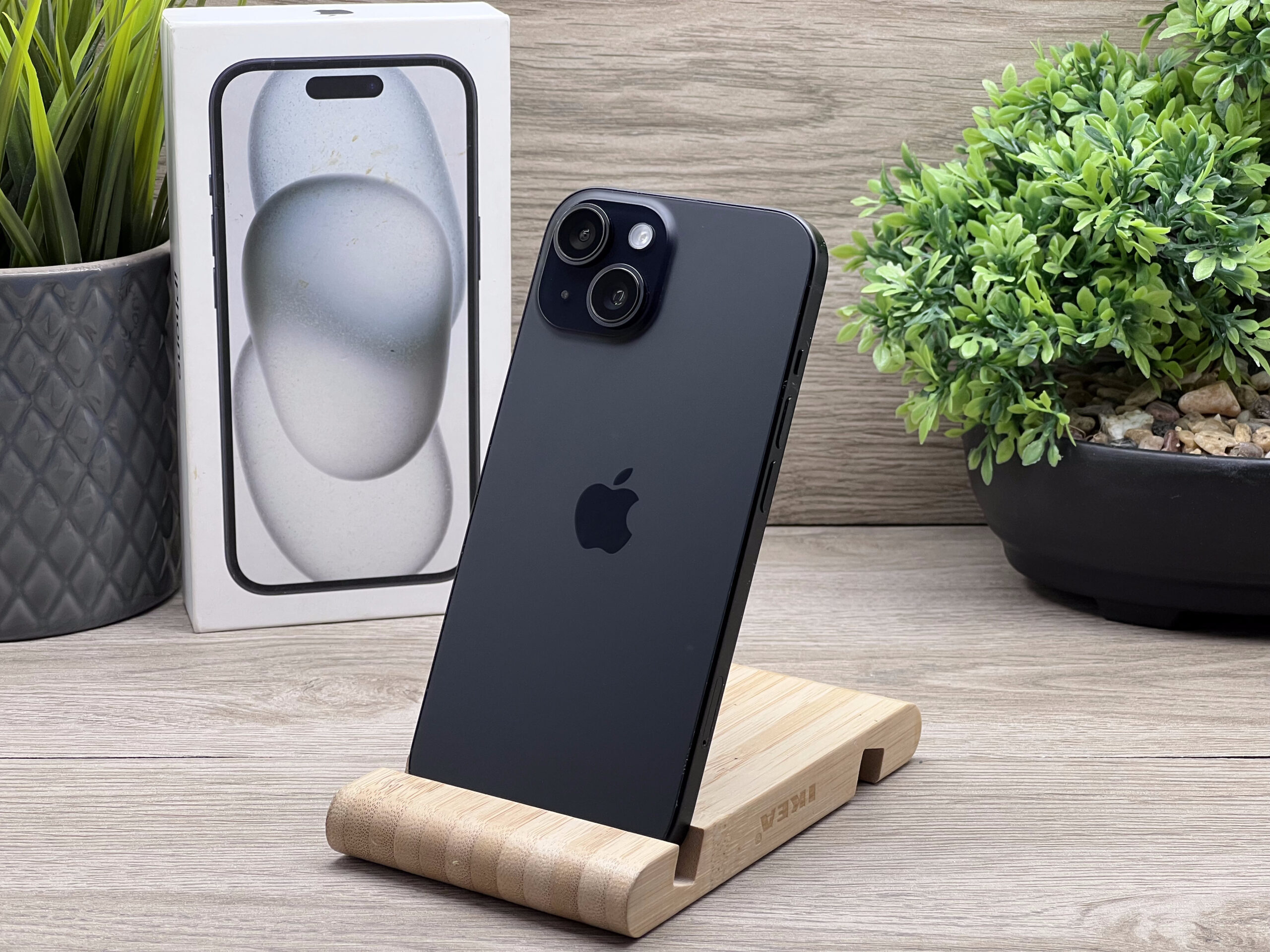 iPhone 15 Black 128GB 2 ÉV Garanciával 90%