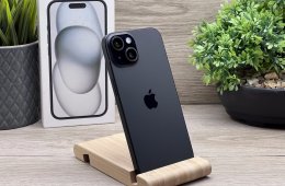 iPhone 15 Black 128GB 2 ÉV Garanciával 90%