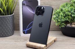 Hibátlan iPhone 16 Pro Max Black Titanium 256GB 2 ÉV Garanciával 91%