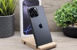 Hibátlan iPhone 16 Pro Max Black Titanium 256GB 2 ÉV Garanciával 91%