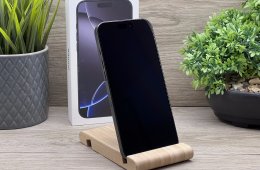 Hibátlan iPhone 16 Pro Max Black Titanium 256GB 2 ÉV Garanciával 91%