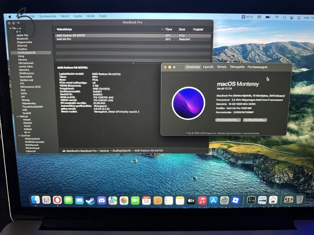 Macbook pro 2015 15 inch i7/16GB/512GB/R9 M370X