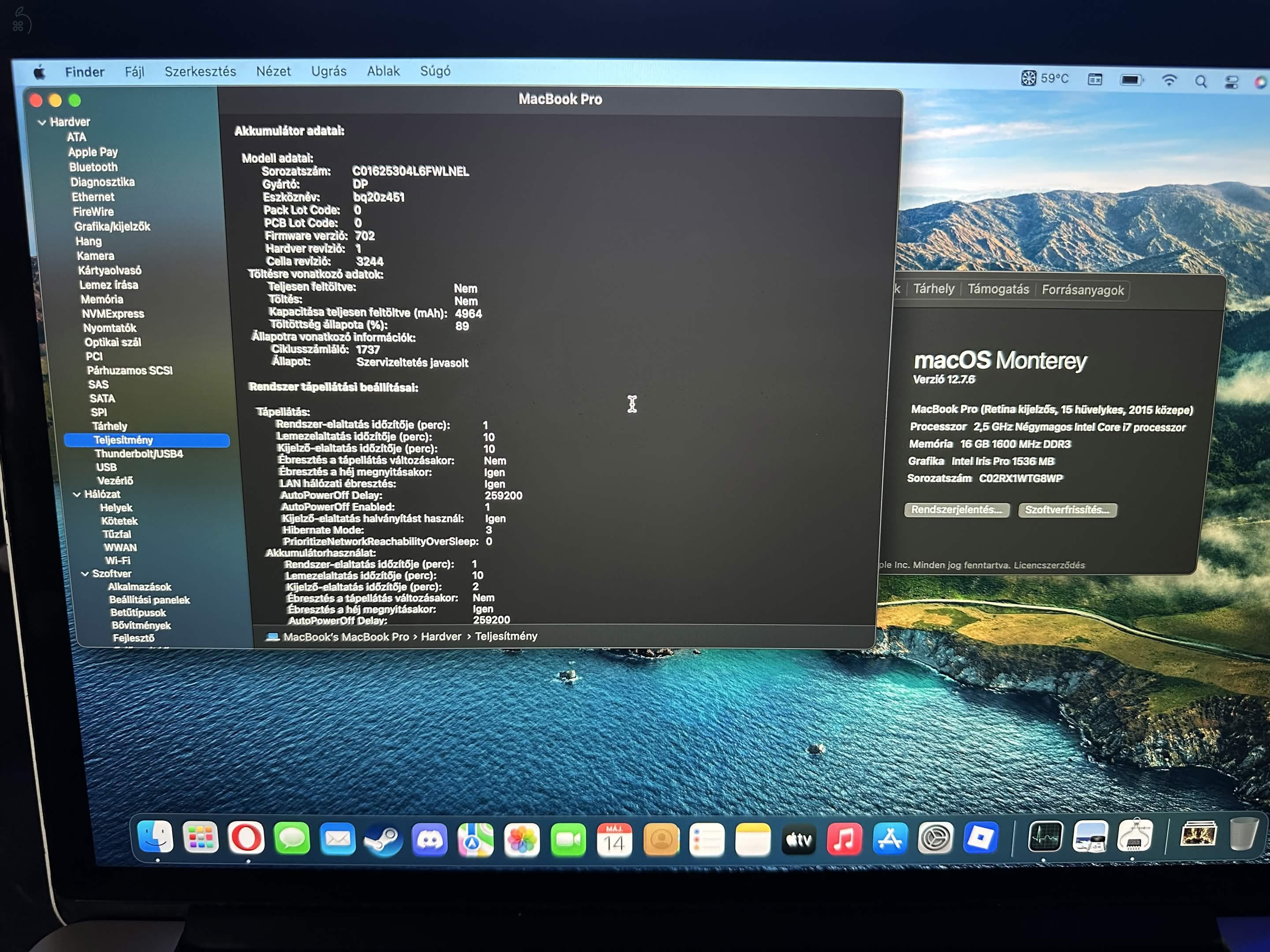 Macbook pro 2015 15 inch i7/16GB/512GB/R9 M370X