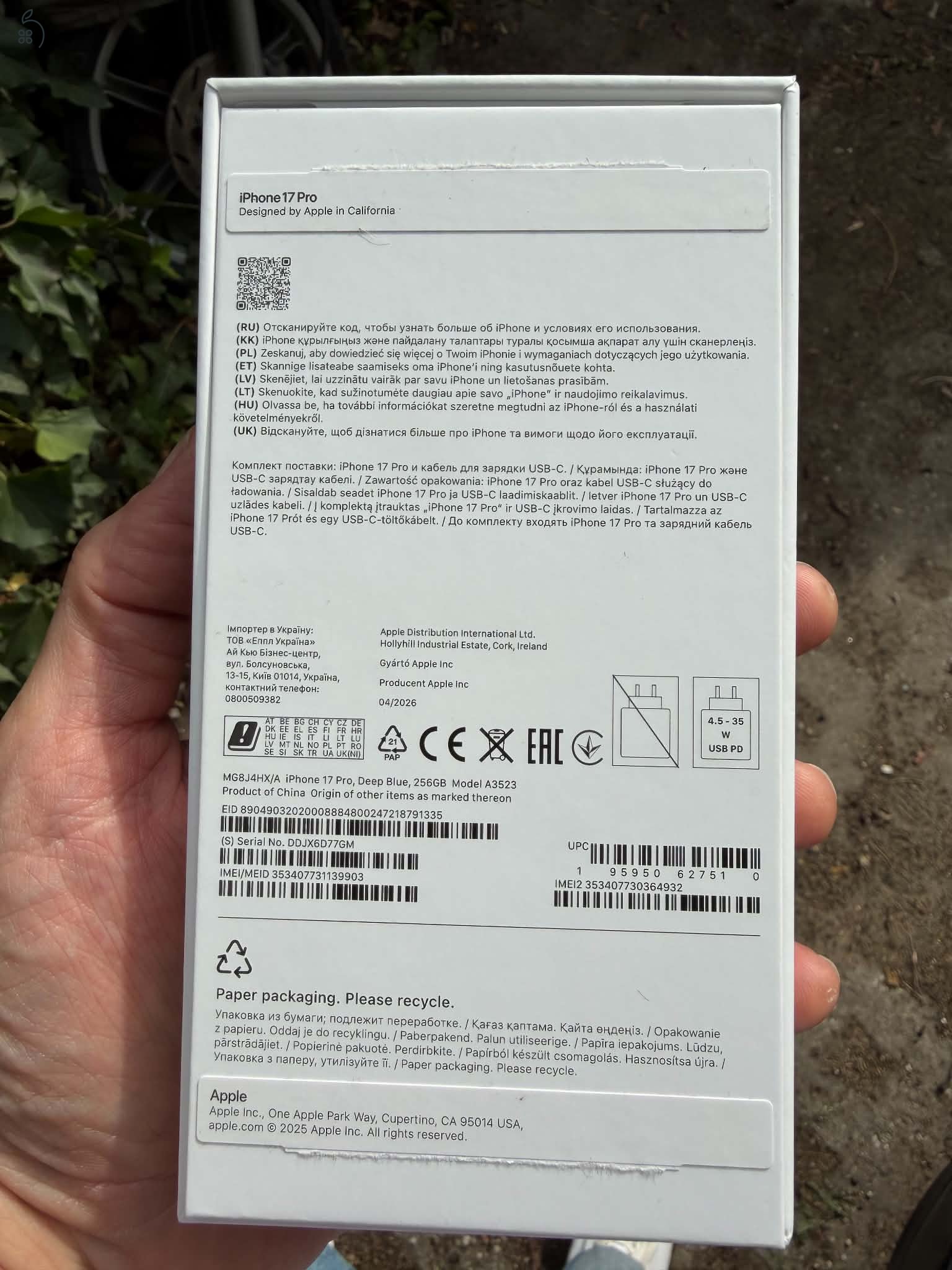 ‼️Eladó vadonatúj iPhone 17 PRO, 256 GB!‼️