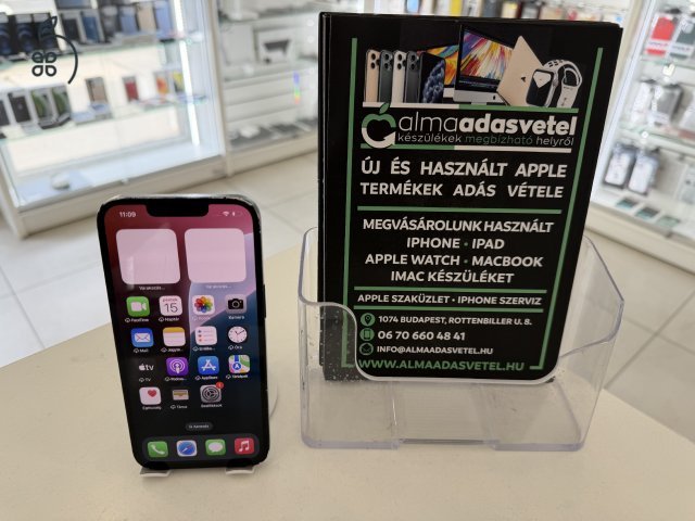 iPhone 13 128GB Független Használt/1 hónap gar./Akku 85%/p4890