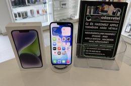 iPhone 14 128GB Független Újszerű/1 hónap gar./Akku 100%/g55