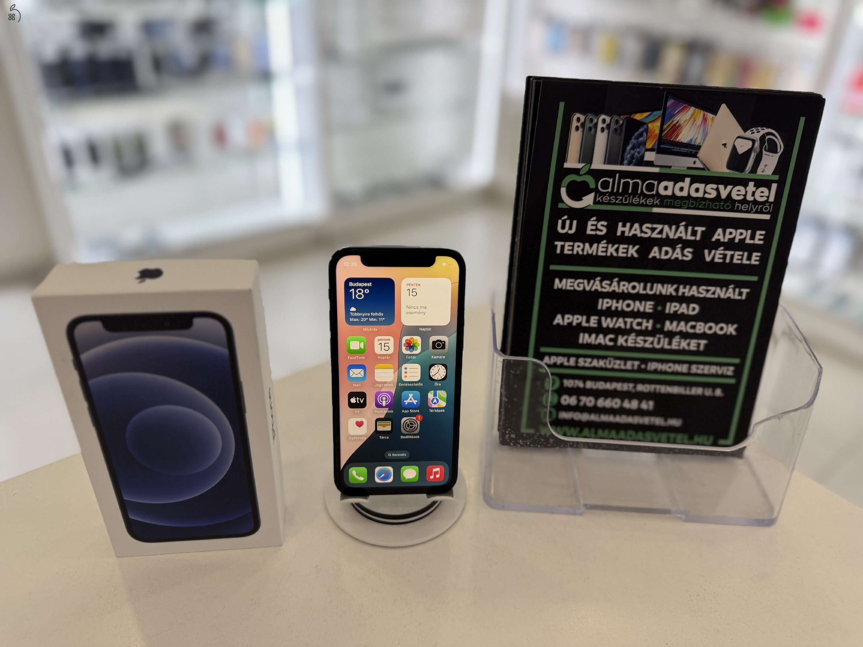 iPhone 12 Mini 128GB Független Használt/Akku 100%/1 hónap gar./p4892