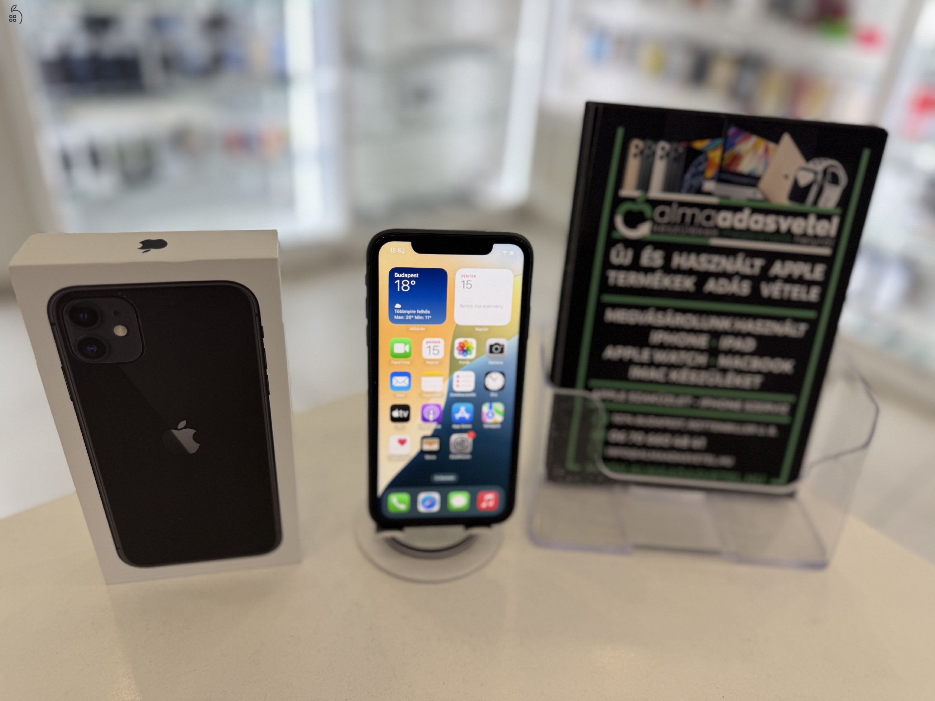 iPhone 11 64GB Független 1 hónap gar./Akku 100%/p4893