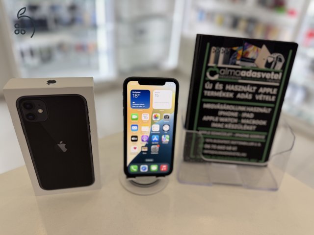 iPhone 11 64GB Független 1 hónap gar./Akku 100%/p4893