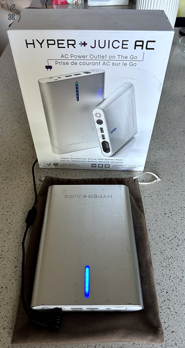 HYPERJUICE AC Power Battery Pack – Ritka amerikai prémium power station / powerbank