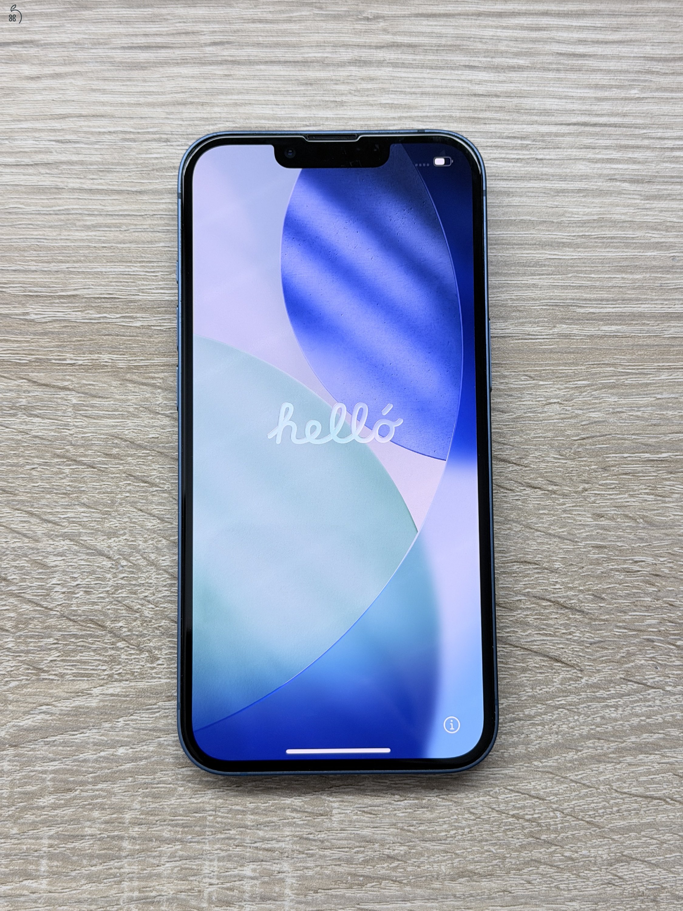 Hibátlan iPhone 13 128 GB kék független telefon