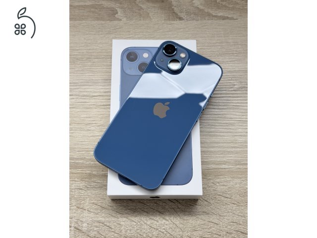 Hibátlan iPhone 13 128 GB kék független telefon