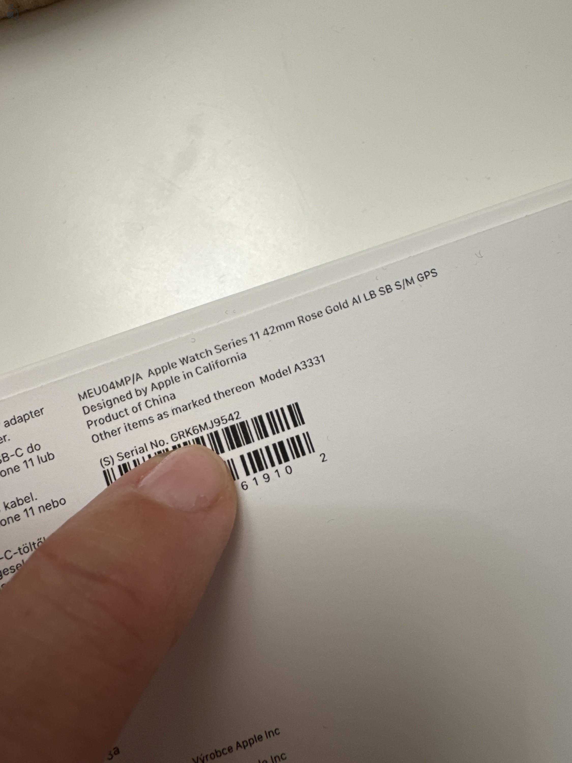 Apple Watch 11 42mm Rosé Gold AI , s/m GPS