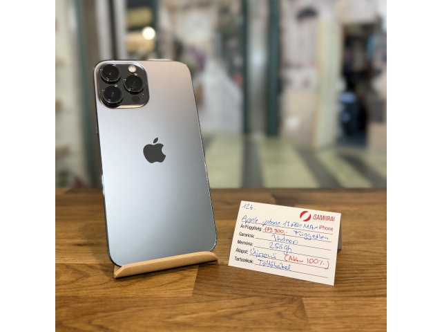 Apple iPhone 13 Pro Max - 256GB - Space grey - 100% akku ( 124.)
