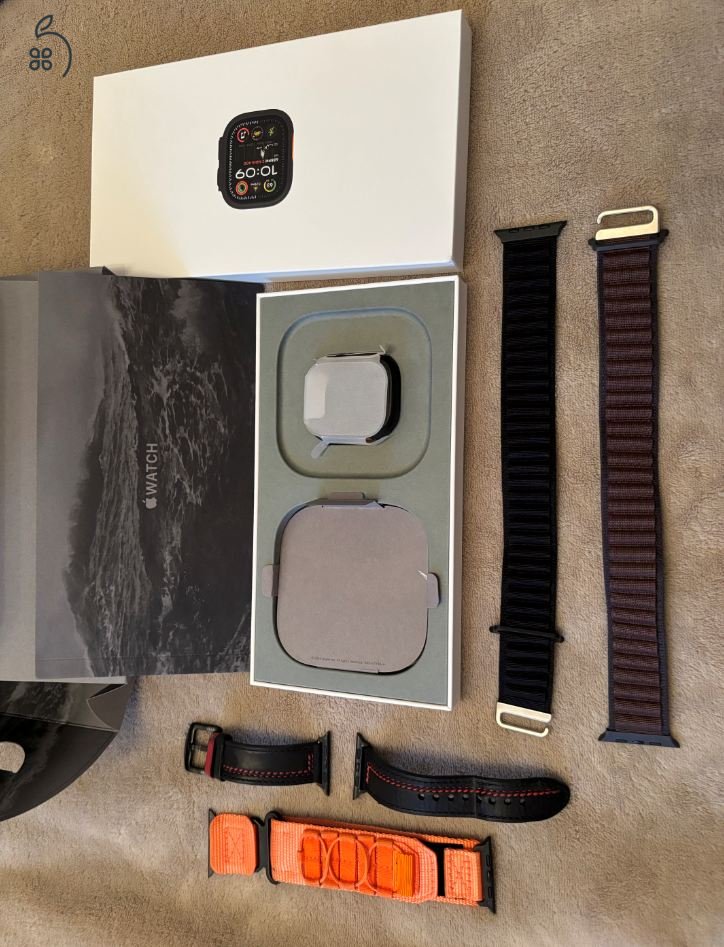 Apple Watch Ultra 2 sok kiegészítővel - 100% akku