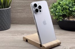 Hibátlan iPhone 16 Pro Max White Titanium 256GB 2 ÉV Garanciával 93%