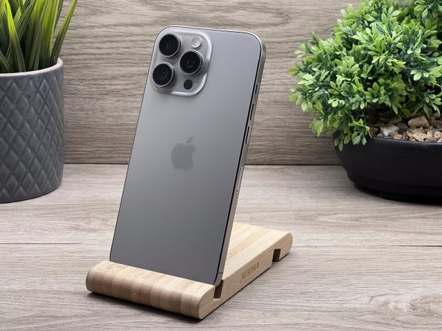 Hibátlan iPhone 16 Pro Max Natural Titanium 256GB 2 ÉV Garanciával 97%