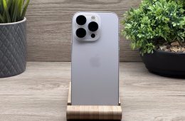 Hibátlan iPhone 16 Pro White Titanium GB 2 ÉV Garanciával 97%