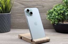 Hibátlan iPhone 15 Green 128GB 2 ÉV Garanciával 90%