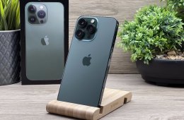 Hibátlan iPhone 13 Pro Alpine Green 128GB 2 ÉV Garanciával