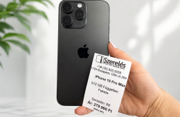 iPhone 15 Pro Max 512GB független fekete titán akku 84% (68) iSzerelés.hu
