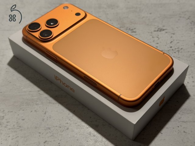 iPhone 17 Pro Max 512GB Cosmic Orange gyárilag független, szinte új!