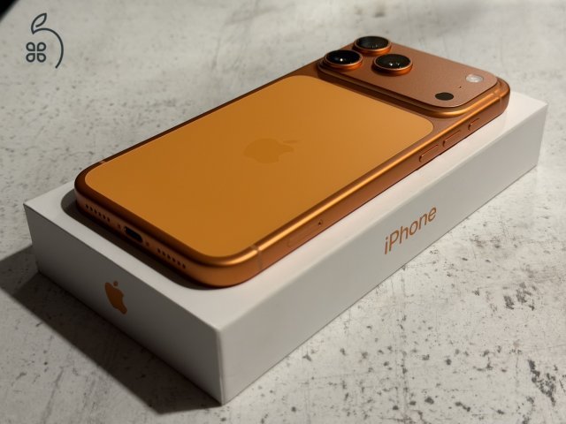 iPhone 17 Pro Max 512GB Cosmic Orange gyárilag független, szinte új!