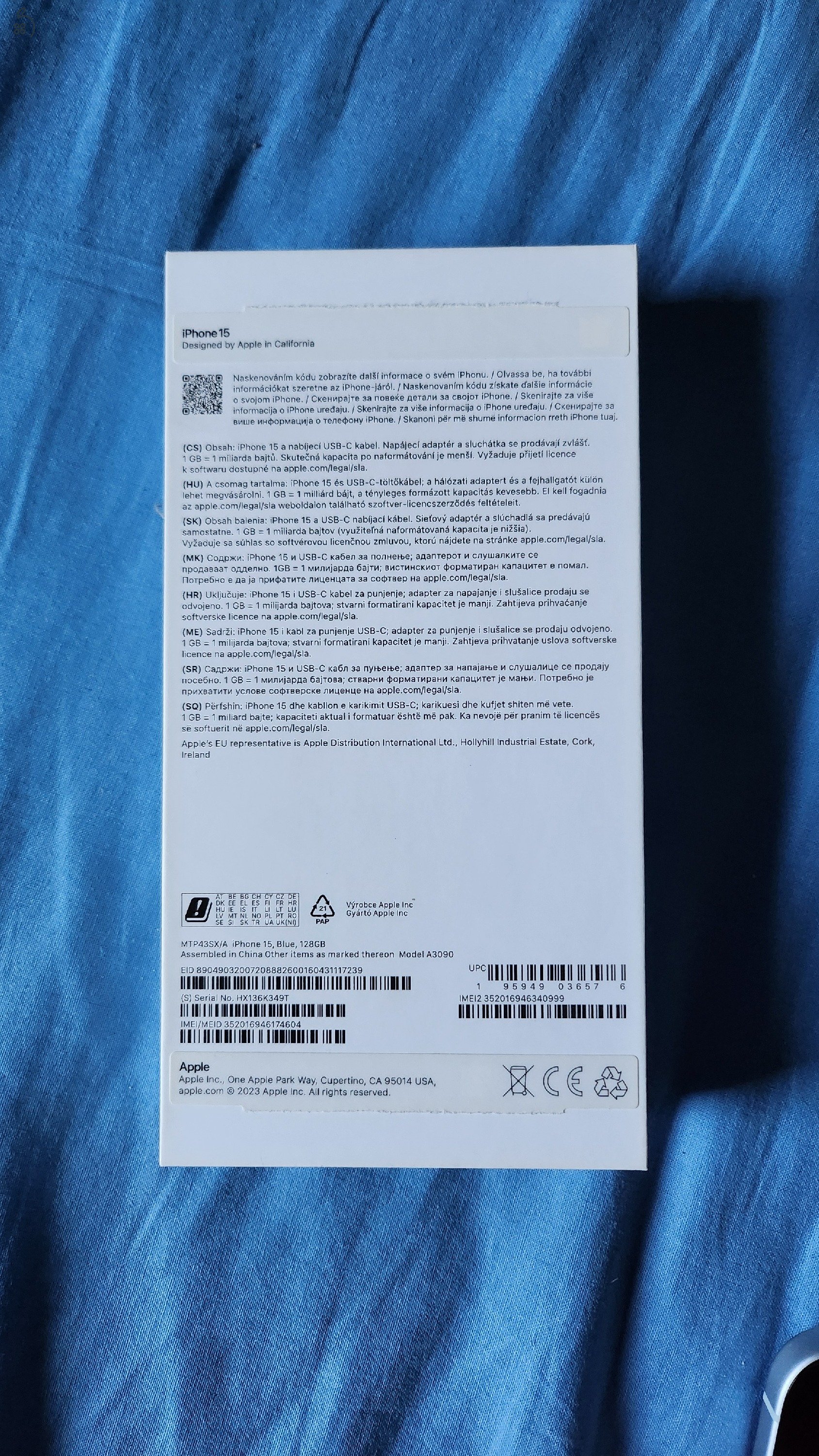 Eladó Apple iphone 15 128gb
