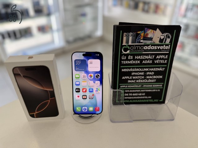 iPhone 16 Pro 256GB Független Hibátlan/1-3 hónap gar./Akku 96%/p4894