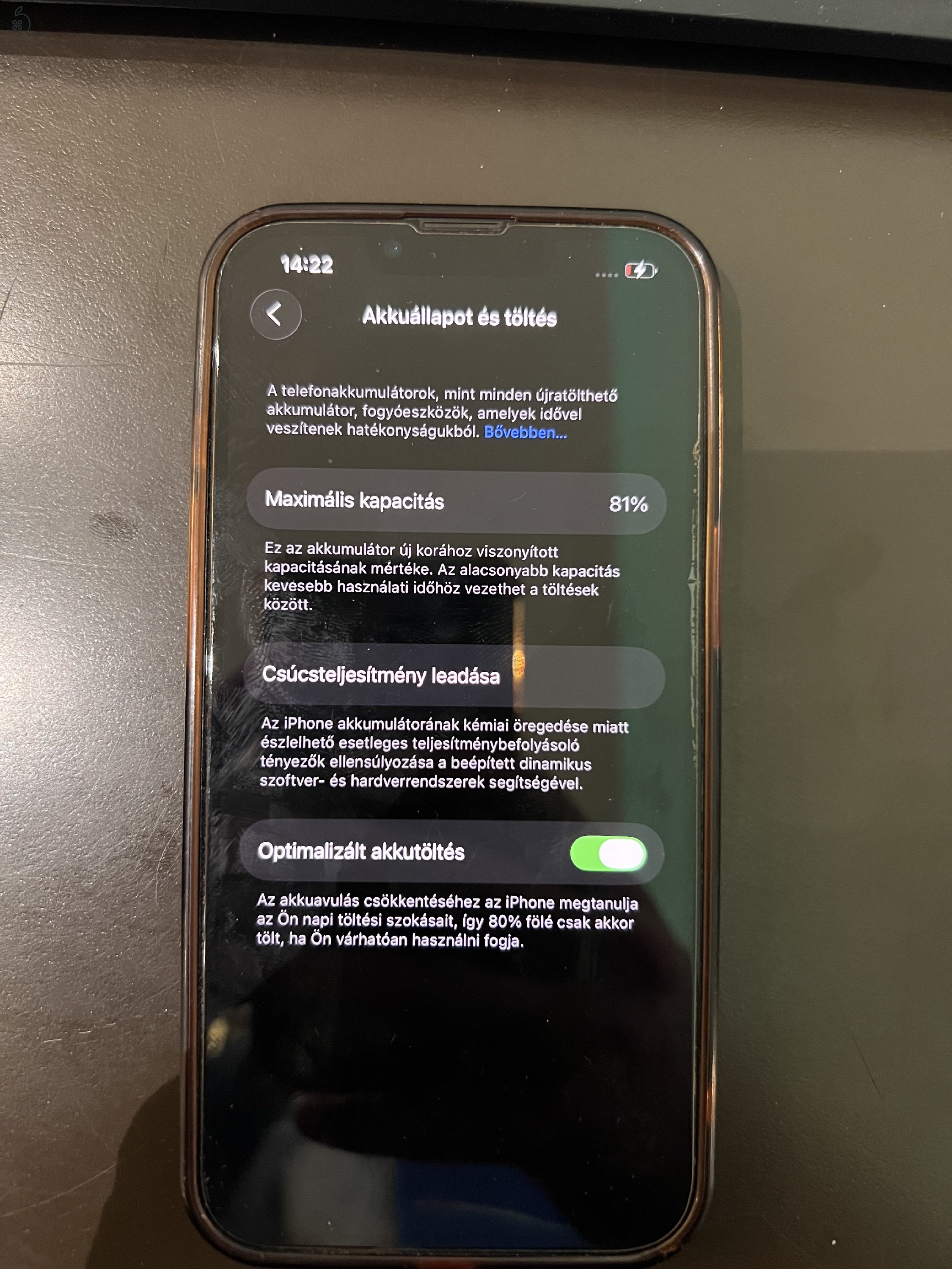 iPhone 13 Midnight Blue 81%