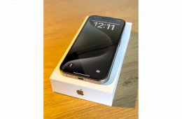 iPhone 15 Pro 128GB - Titánszürke - Karcmentes (Csak eSIM!) + Ajándék Spigen tokok