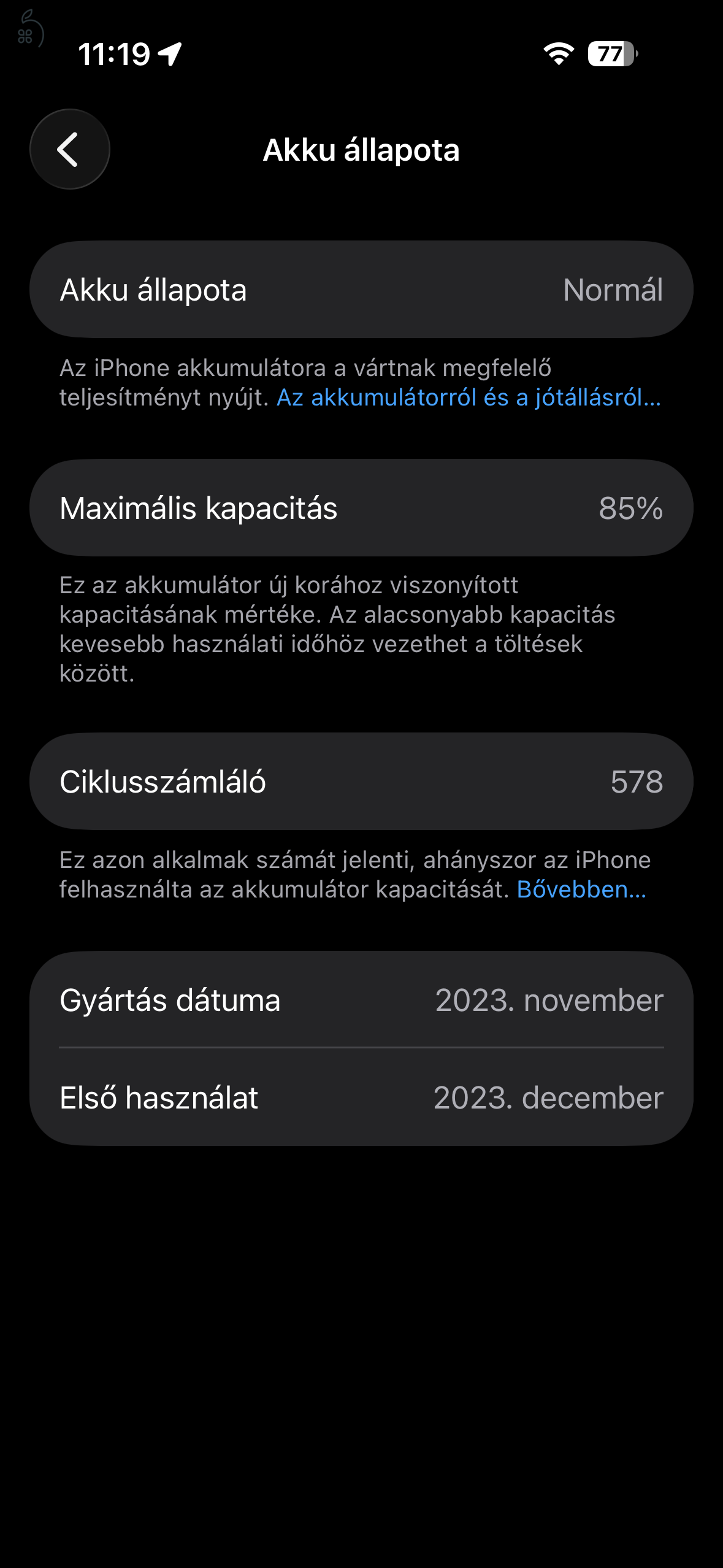 iPhone 15 Pro 128GB - Titánszürke - Karcmentes (Csak eSIM!) + Ajándék Spigen tokok