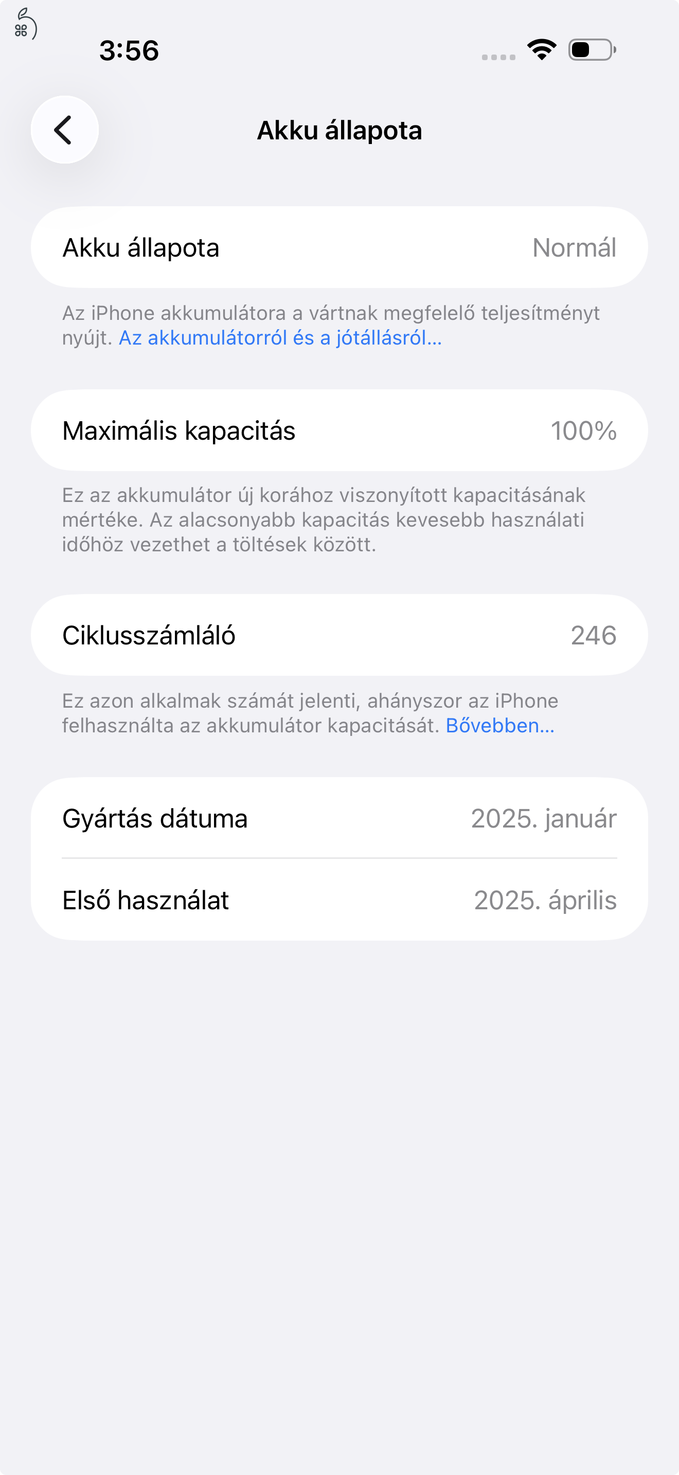 iPhone 16 Pro Max 256Gb akku 100%