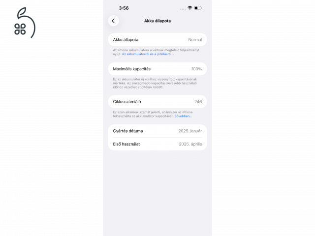 iPhone 16 Pro Max 256Gb akku 100%