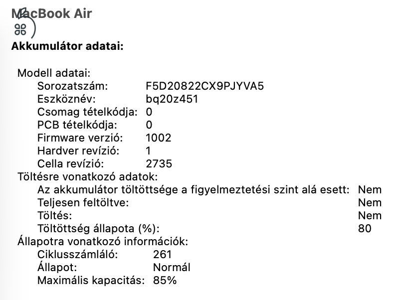 Apple MacBook Air M1 Silver (13″ 2020, M1, 8GB, 256GB) 