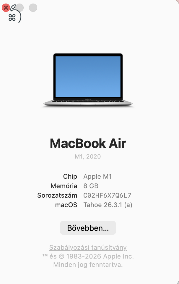 Apple MacBook Air M1 Silver (13″ 2020, M1, 8GB, 256GB) 