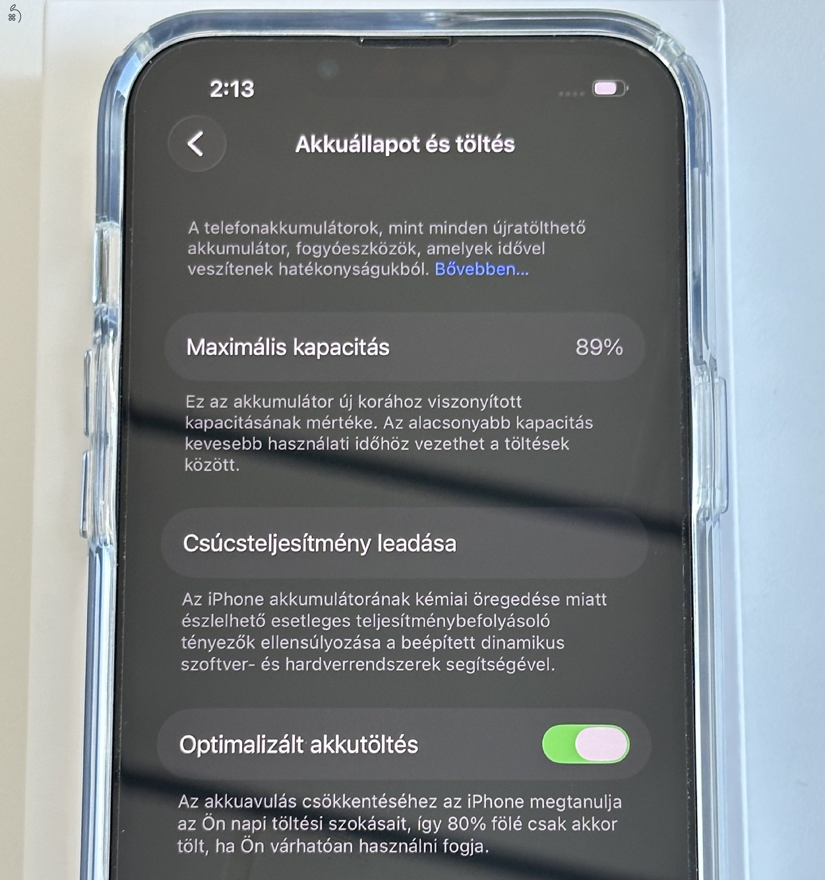 iPhone 13 128gb Midnight - Újszerű állapot, 89% akku, független