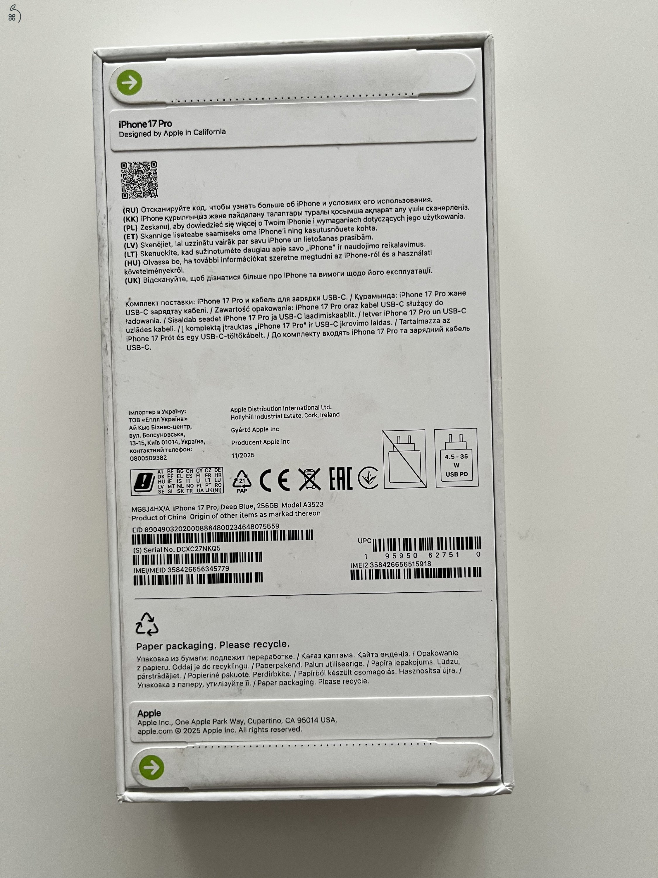 iPhone 17 Pro 256GB Új!