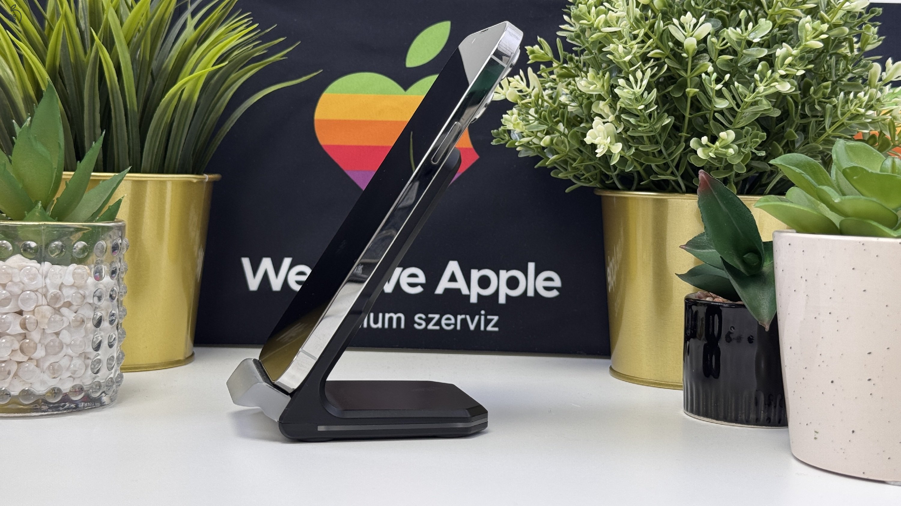  iPhone 13 Pro Max 128GB Fehér, Független - 1ÉV Garancia, Számla 