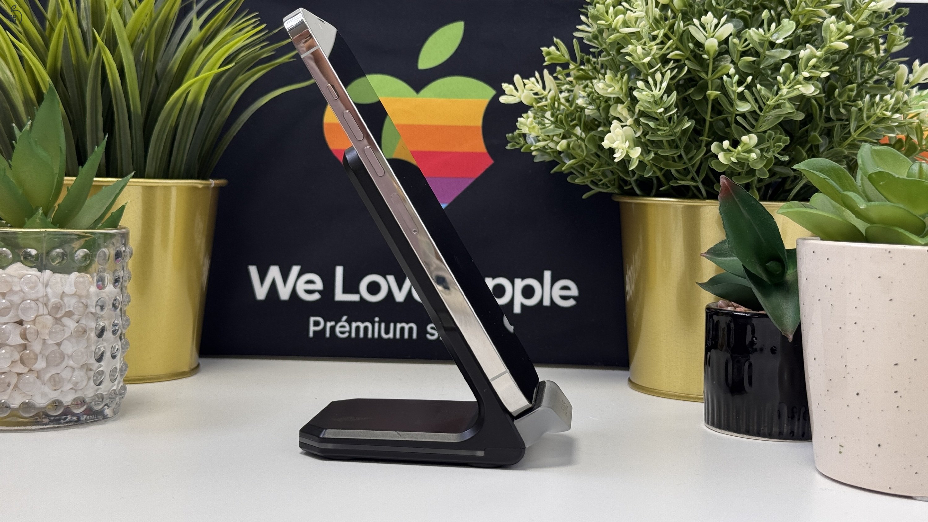  iPhone 13 Pro Max 128GB Fehér, Független - 1ÉV Garancia, Számla 