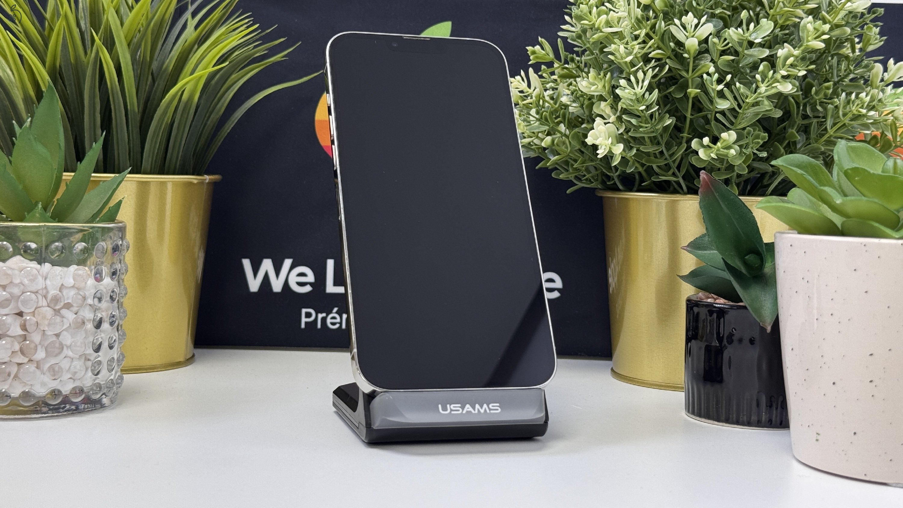  iPhone 13 Pro Max 128GB Fehér, Független - 1ÉV Garancia, Számla 