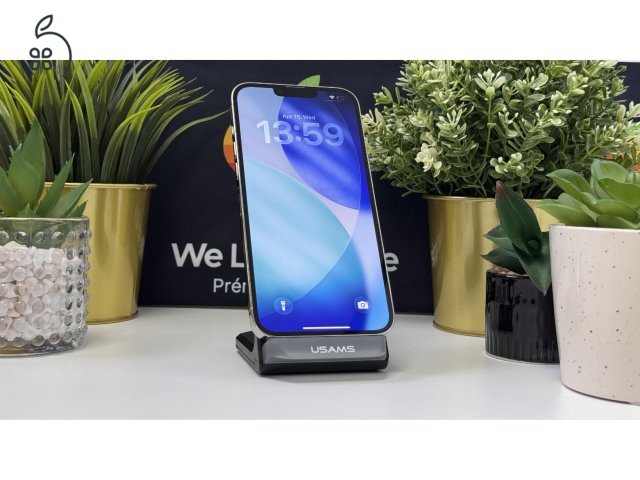  iPhone 13 Pro Max 128GB Fehér, Független - 1ÉV Garancia, Számla 