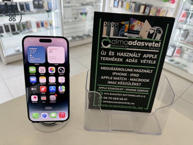 iPhone 14 Pro Max 128GB Független Használt/1-3 hónap gar./Akku 100%/p4900