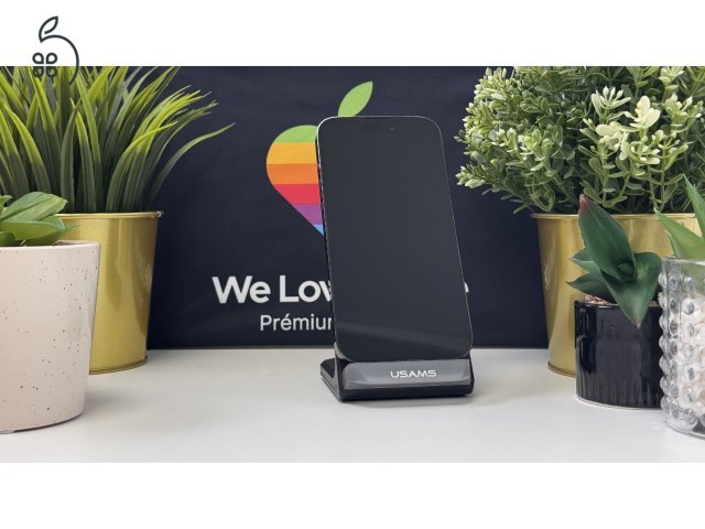  iPhone 14 Pro 256GB Fekete, Független - Számla, 1ÉV Garancia 