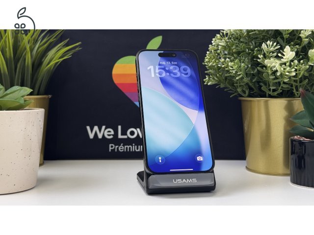 iPhone 15 Pro 128GB Fekete Titán, Független - Számla, 1ÉV Garancia