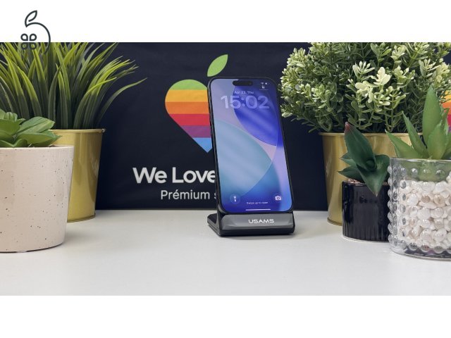  iPhone 15 Pro 128GB Kék Titán, Független - Számla, 1ÉV Garancia 