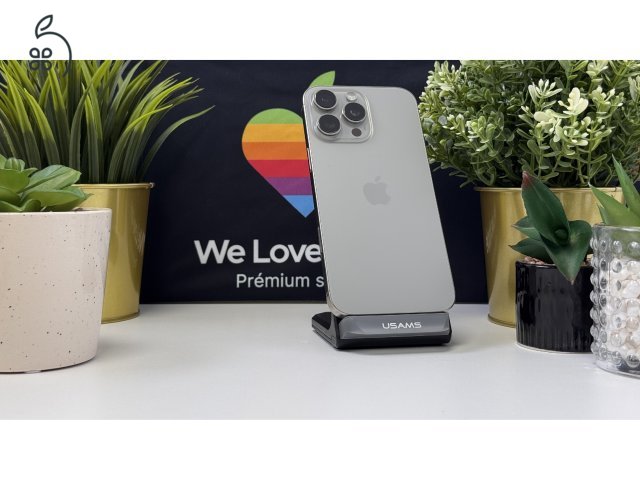  iPhone 16 Pro Max 512GB Natúr Titán, Független - Számla, 1ÉV Garancia 