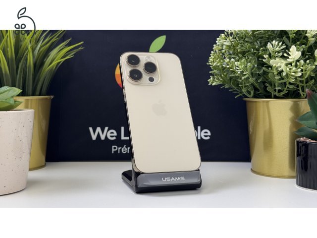  iPhone 14 Pro 128GB Arany, Független - Számla, 1ÉV Garancia 